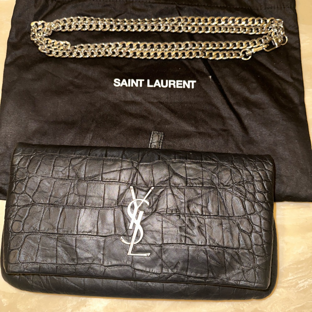 Brand New with Tags Saint Laurent west hollywood Bag Black with Silver hardware